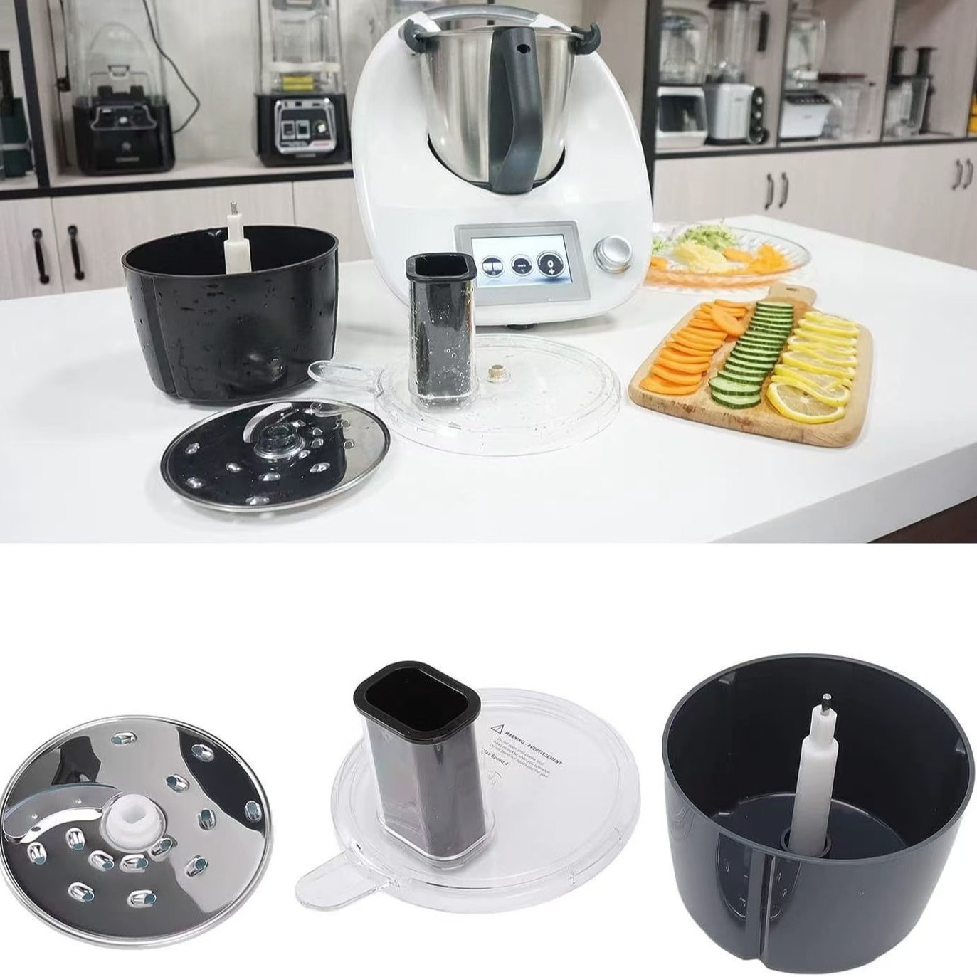 Fruit cutter, vegetable grater, kitchenware accessories wholesale applicable to Thermomix TM5 TM6 full figure