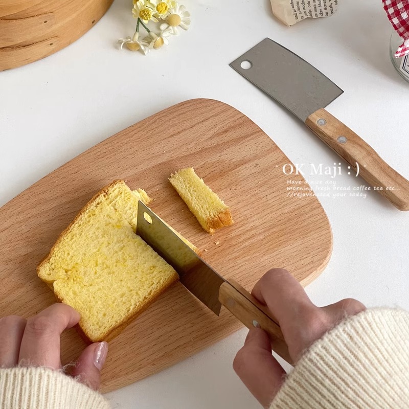 Kitchen knife, mini kitchen knife, household pizza cake knife, bread knife, fruit knife, stainless steel butter knife details Picture