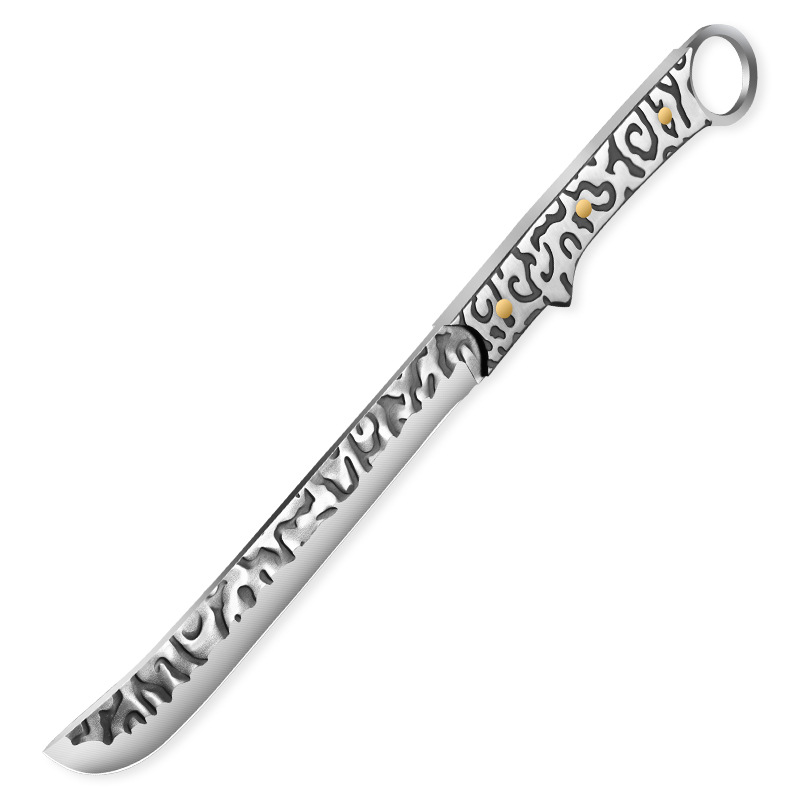 The manufacturer exclusively supplies multi-functional outdoor survival knives for the wild, such as woodcutting knives, hammer-textured forging knives, slaughtering knives, and camping tree cutting knives Item Picture