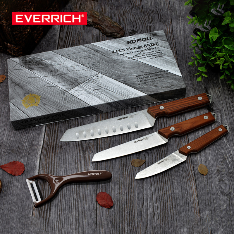 Yangjiang Knife Set: Kitchen knife, chef's knife, fruit knife, all-purpose knife, peeler knife combination, gift set full figure
