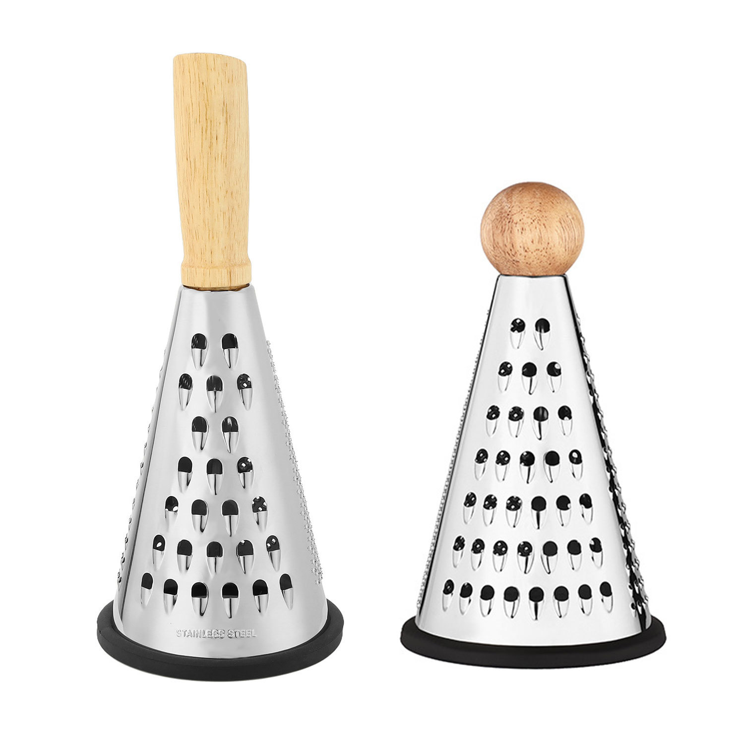 Cross-border rubber wood cone planer, 8-inch, 9-inch, 10-inch cone planer, kitchen planer, melon planer, anti-slip strip slicer, slicing Item Picture