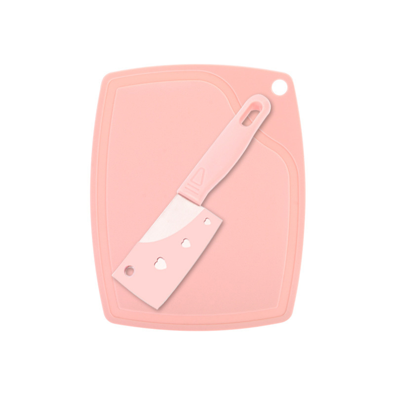 Mini kitchen knife and cutting board set, student practice cooking utensils, baby food cutting board, fruit knife set, knives details Picture
