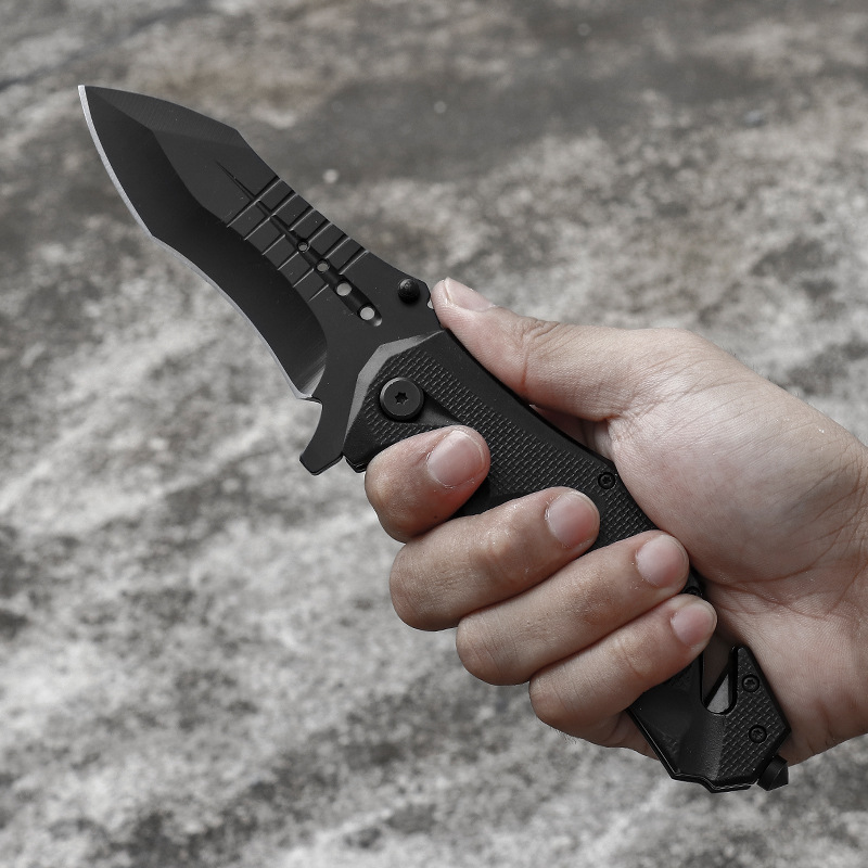 Outdoor folding knife, multi-functional small knife, sharp and hard, camping portable folding knife, portable and durable tactical knife details Picture