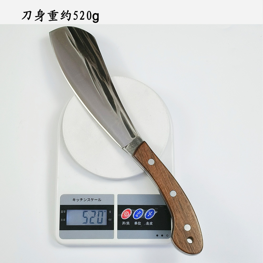 Forged firewood knife, thickened high manganese steel bone-cutting knife, mountain-cutting knife, tree-cutting knife, wood-cutting knife, bamboo-breaking knife, Yangjiang knife cutting Specification drawing