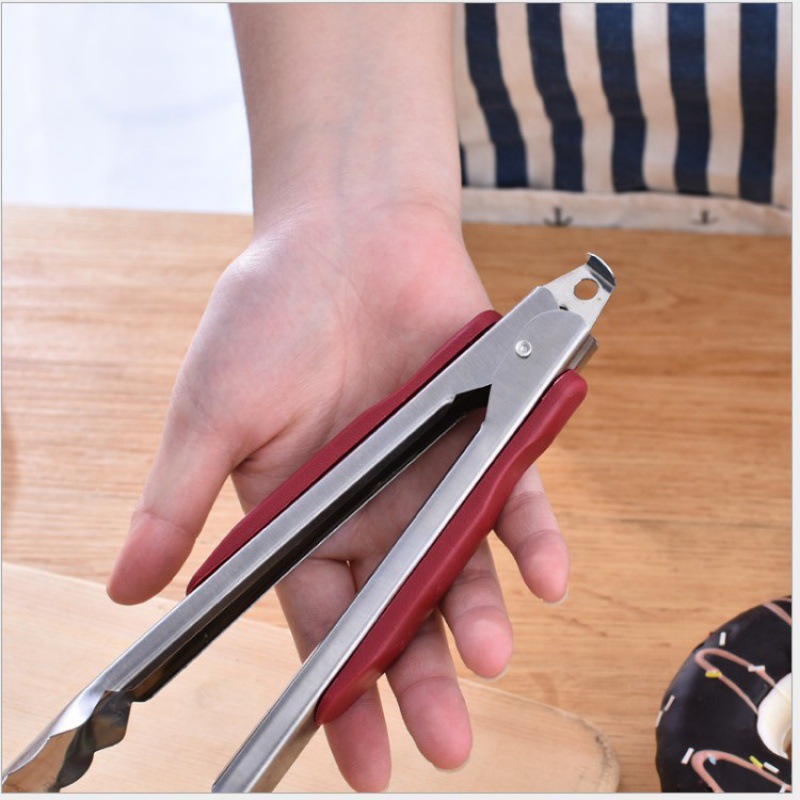 Stainless steel food tongs, buffet food tongs, barbecue tongs, braising tongs, household bread tongs, kitchen gadgets details Picture