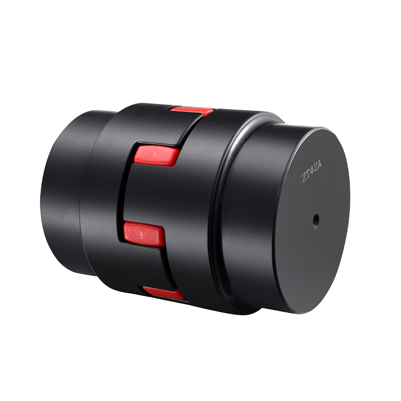 Star-shaped elastic plum blossom coupling, double-membrane keyway round hole type high-strength general-purpose motor transmission component coupling Item Picture
