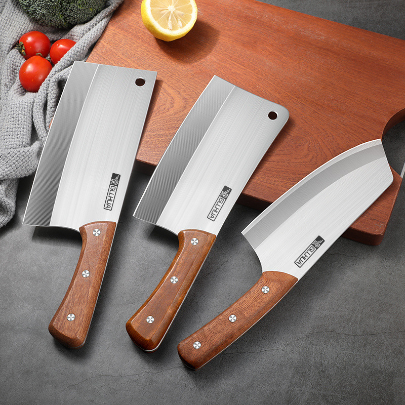 Chef-specific kitchen knife, dual-purpose for chopping and slicing, sharp sleeve knife, household knife, kitchen stainless steel set details Picture