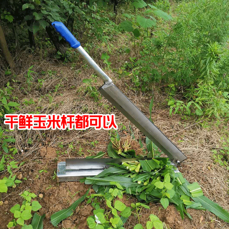 The guillotine knife is a small household herbal cutting machine. It is used for manual cutting of green grass, rice straw, fresh corn stalks, melon seedlings and saplings details Picture