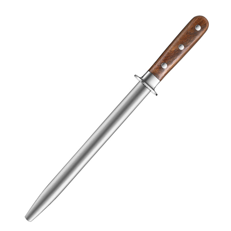 A special solid wood knife sharpener for meat stalls, a commercial quick whetstone for hotel chefs, and a carbon steel handheld knife sharpener Item Picture