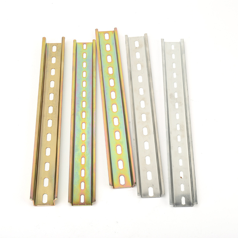 C45 installation guide rail iron guide rail series air switch contactor track galvanized guide rail installation plate U-shaped clamp rail Item Picture