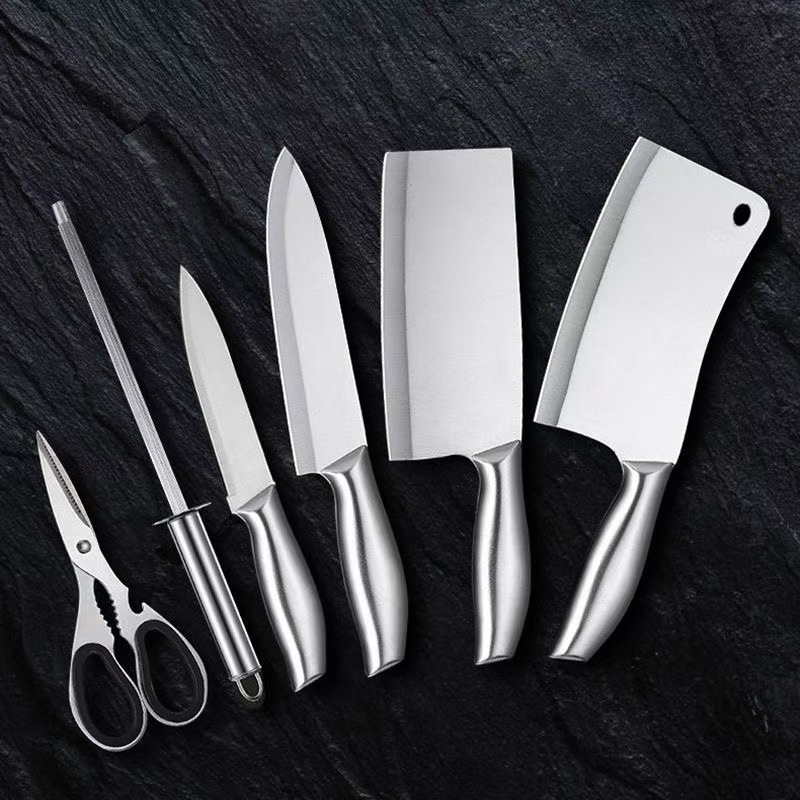 Kitchen knife set gift, kitchen-specific knives, chef's knife, bone slicing knife, slicing knife, kitchen knife, fruit knife details Picture