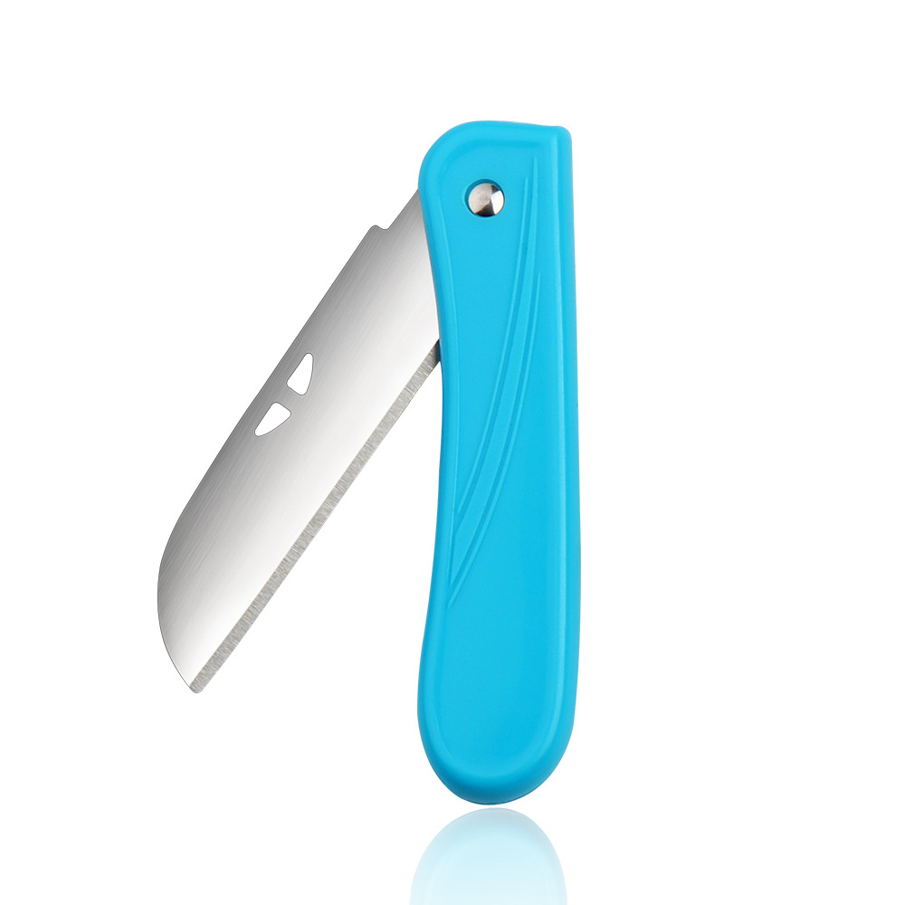Colorful candy-colored fruit knife, stainless steel fruit peeler, portable 4-inch peeler with knife case, gift small knife Application Scenario