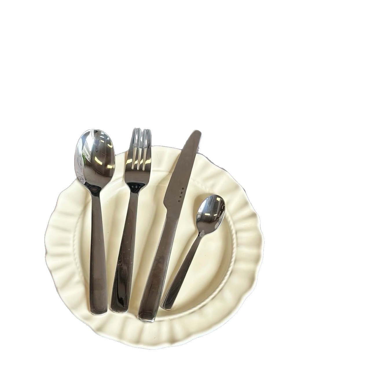 Direct sales from the leading manufacturer, SM-EG knife and fork four-piece set, Russian electroplated birthday, wedding and cross-border party tableware batch Item Picture