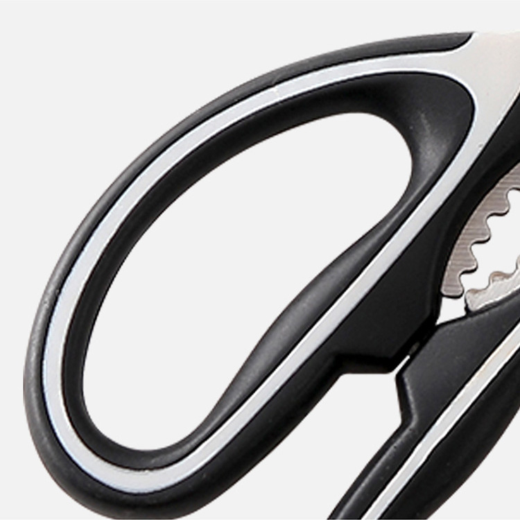 Kitchen scissors, walnut bottle opener, multi-functional food, grilled chicken bone scissors, panda scissors, stainless steel scissors Application Scenario