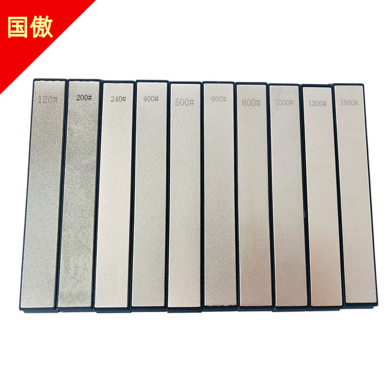 Cross-border diamond whetstone, fixed-angle whetstone, whetstone strip, electroplated diamond sand whetstone strip, kitchen-specific whetstone full figure