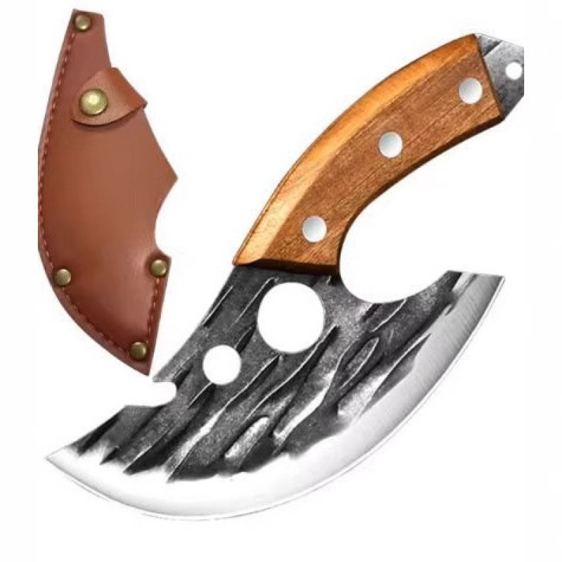 Factory direct sales of Longquan forged small kitchen knives, bone-removing knives, meat cutters, curved knives, fish-killing knives, and special slaughterhouses for pigs full figure