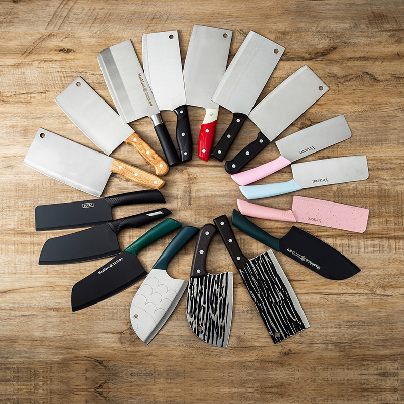 Street stall supplies, kitchen knives, household stainless steel slicing knives, meat cutting knives, chef knives, sharp knives for cutting vegetables full figure