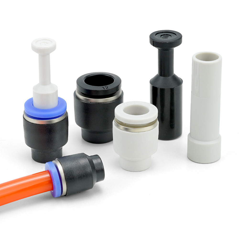 Pneumatic joint pipe plug PP4/6/8/10/12/16 air pipe plastic plug PPF plug, black and white KQ2P Item Picture