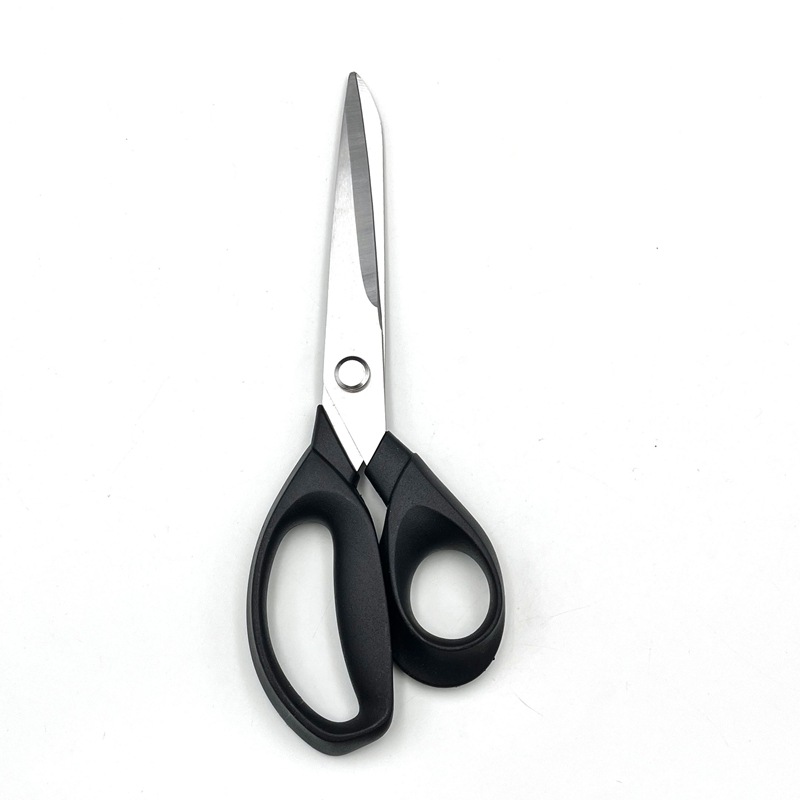 Stainless steel horn scissors, fabric cutting scissors, sewing tools, fabric scissors, professional clothing cutting, fabric scissors, household Specification drawing