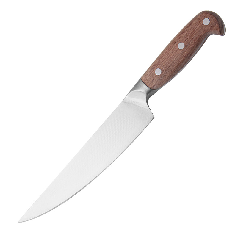 Direct sale of meat slicing and cooking chef's knife from Yangjiang factory, 8-inch stainless steel chef's knife with rosewood handle Item Picture