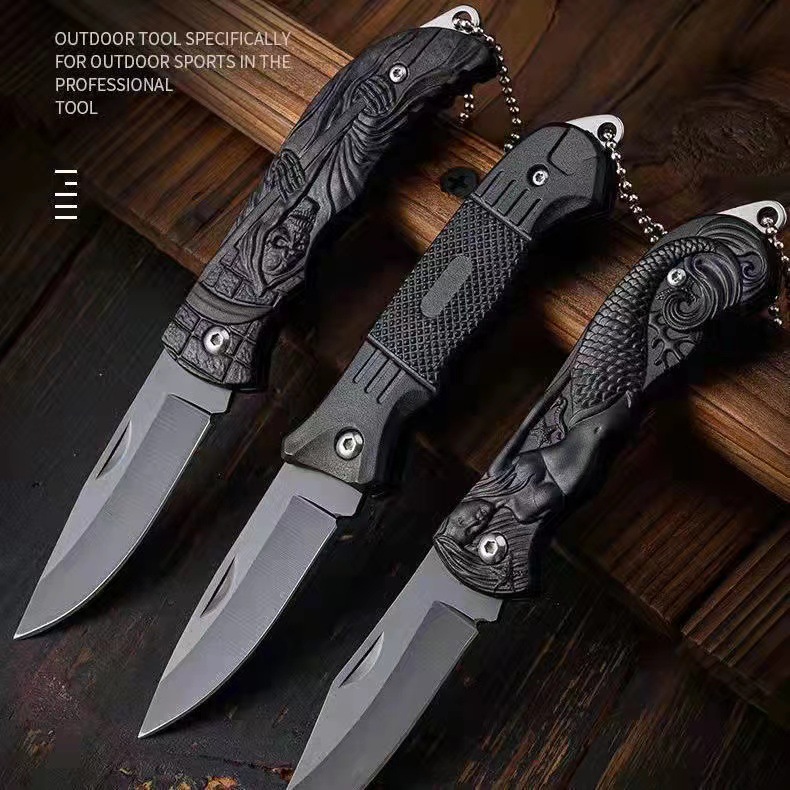 Pocket portable folding knife, mini outdoor knife, portable multi-functional folding knife, self-defense knife wholesale Specification drawing