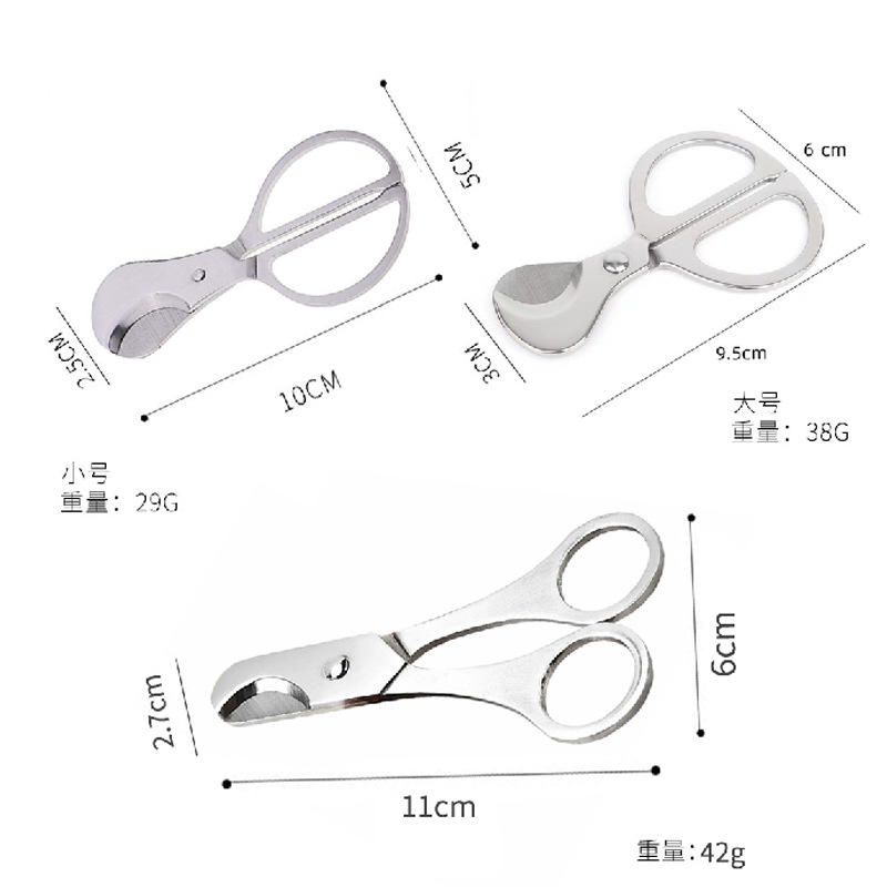 Multi-functional stainless steel cigar clipper, 1.2-inch metal tablet scissors, portable cigar tool, fish feed scissors Application Scenario