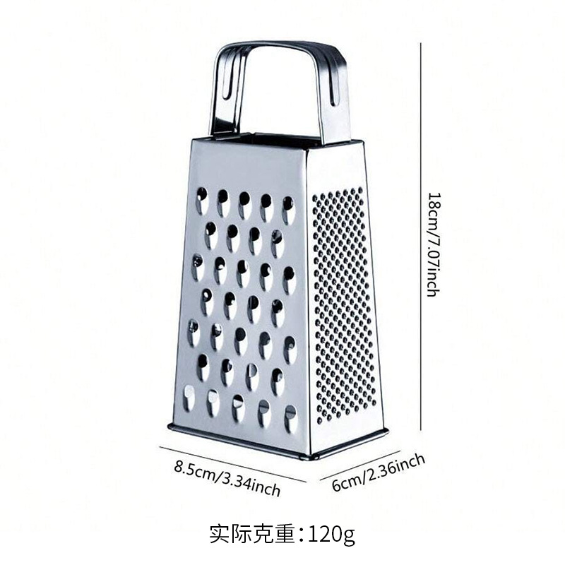 Yiwu in-stock multi-functional vegetable cutter, kitchen four-in-one four-sided planer wholesale, stainless steel 6-inch four-sided planer factory direct Item Picture