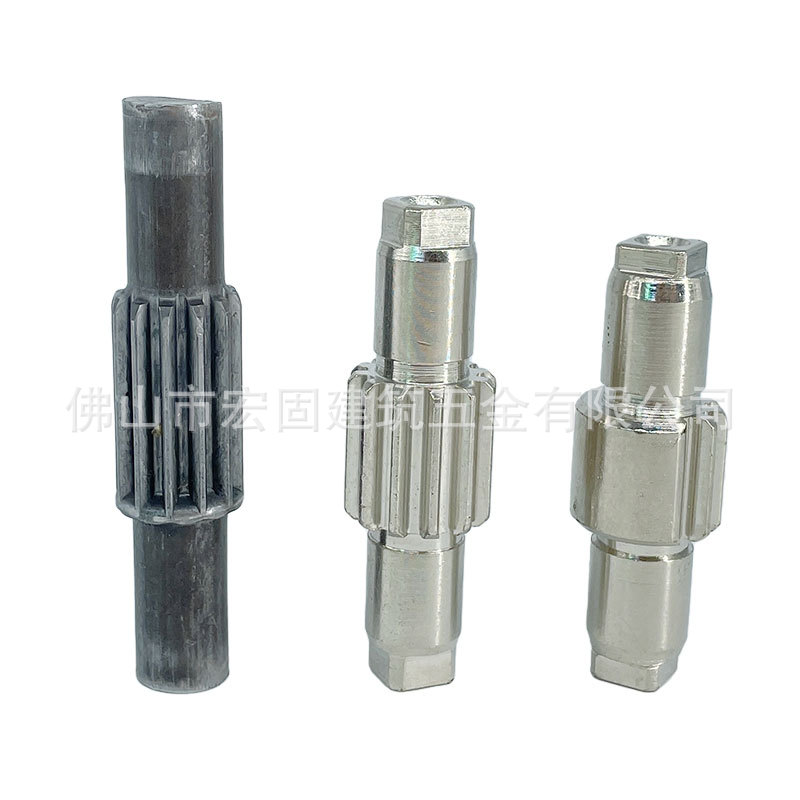 Non-standard gear shaft cold heading processing of door closers, automatic positioning CNC iron splined shaft gear accessories Item Picture