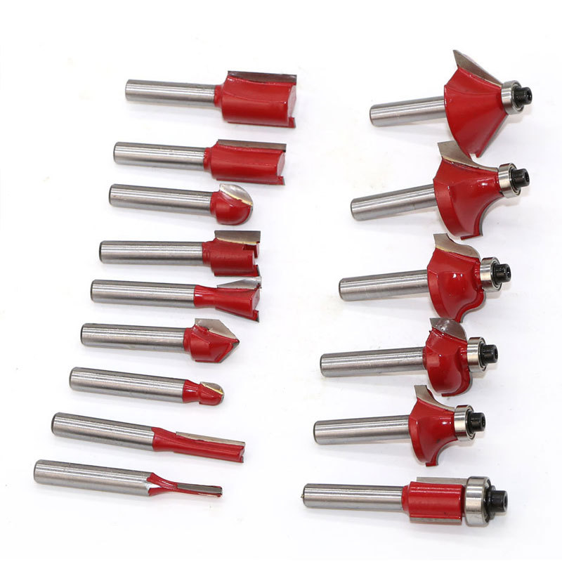 Hengwang 15-piece set woodworking milling cutter set manufacturer offers edge trimming machine woodworking milling cutter head sets in stock Specification drawing