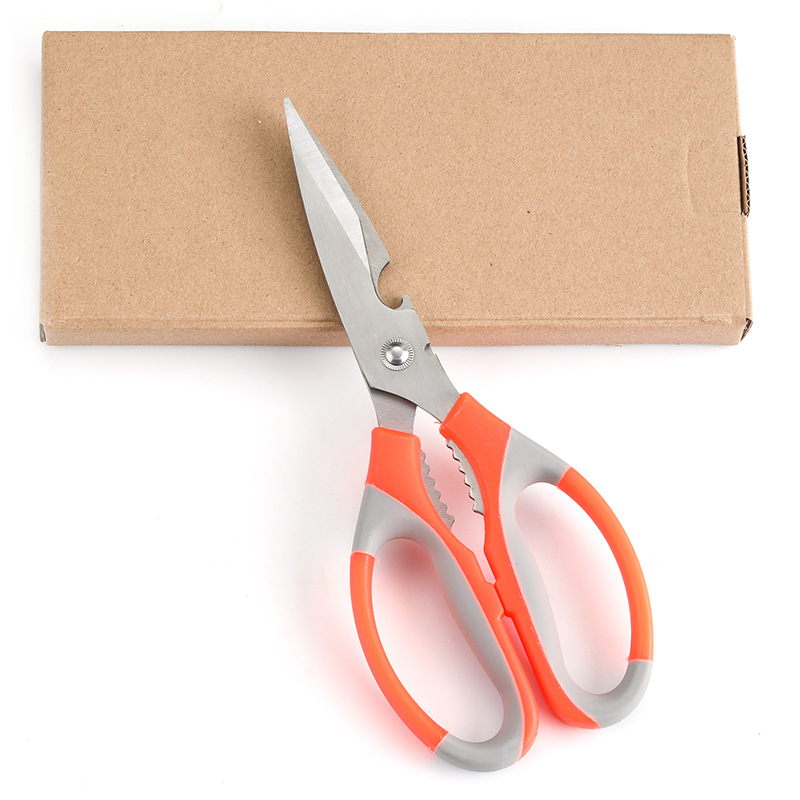 Wholesale of multi-functional stainless steel kitchen household 9340 chicken bone scissors, outdoor barbecue bottle opener, walnut cracker Application Scenario