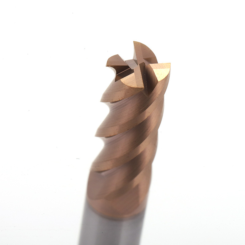 HX series flat tool cnc numerical control tool HRC58 carbide tungsten steel coated flat tool 4-edge flat-bottom end mill details Picture