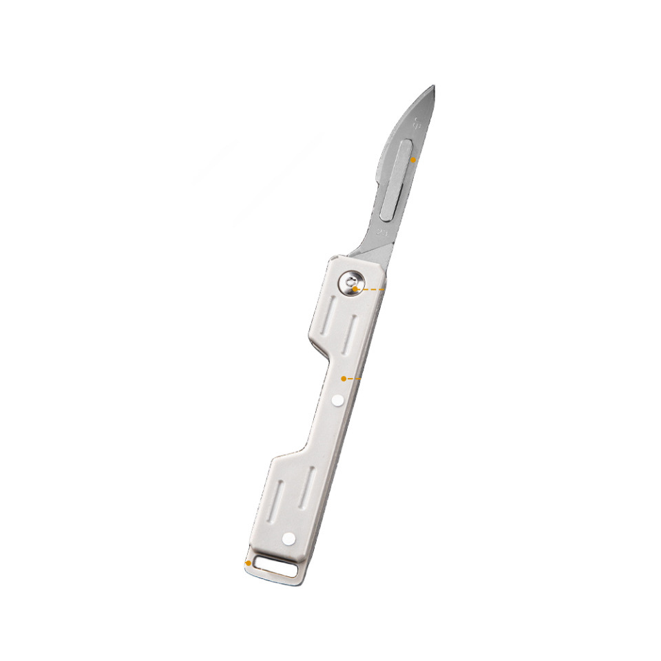 Stainless steel folding knife for wilderness survival, mini utility knife, high hardness, portable fruit knife, foldable Item Picture