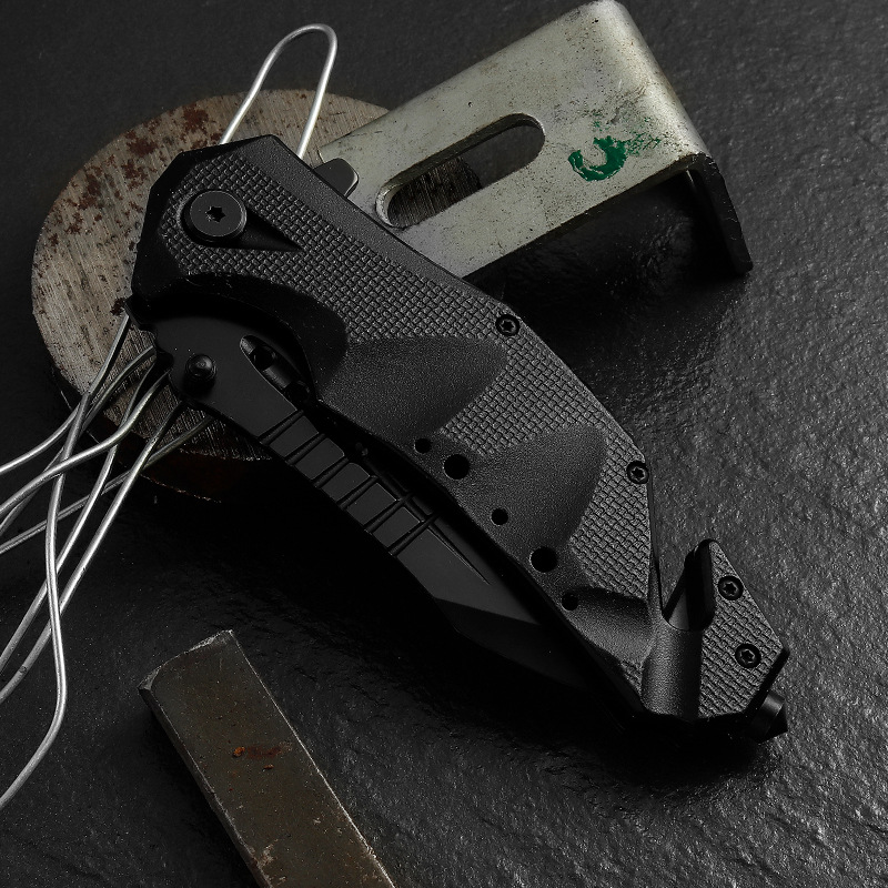 Outdoor folding knife, multi-functional small knife, sharp and hard, camping portable folding knife, portable and durable tactical knife Specification drawing
