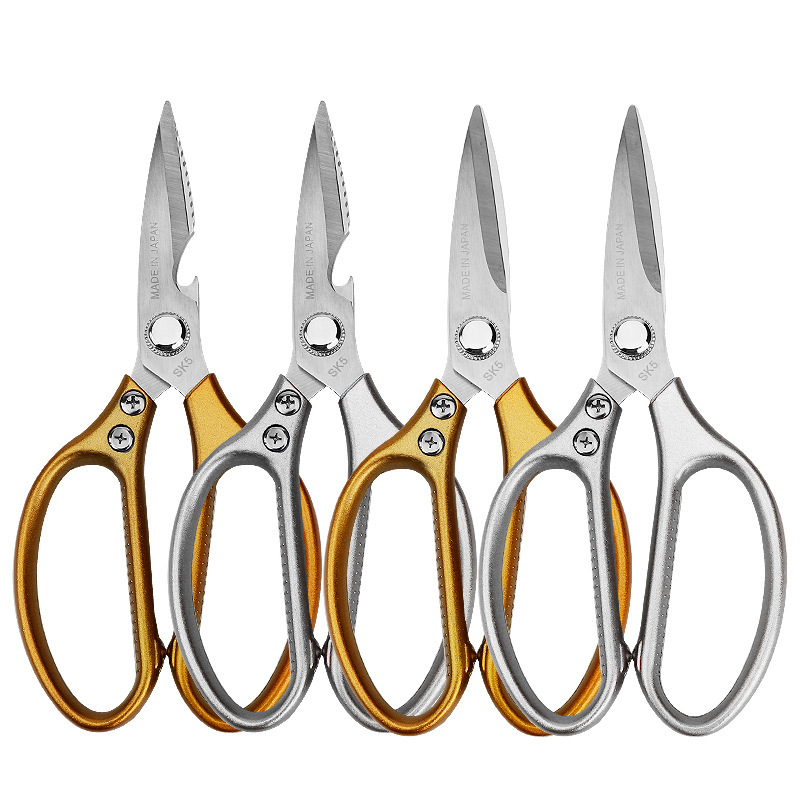 Kitchen stainless steel household scissors, powerful chicken bone cutting and sewing, multi-functional kitchen scissors, food scissors, fish-killing scissors Item Picture