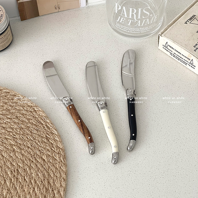Japanese tableware: butter knife, spatula, cheese knife, bread spread knife, cute table knife, cheese knife, jam knife, butter knife full figure