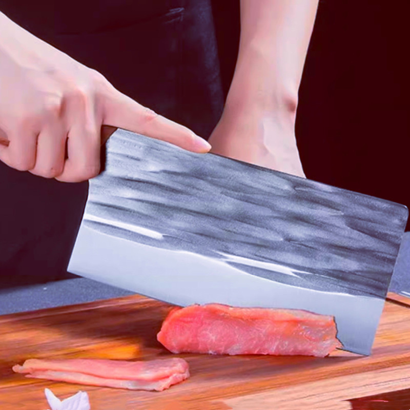 Three-in-one steel kitchen knife, household super-fast sharp kitchen slicing knife, chef's special sharp cutting knife, Guangdong Yangjiang chopping knife details Picture