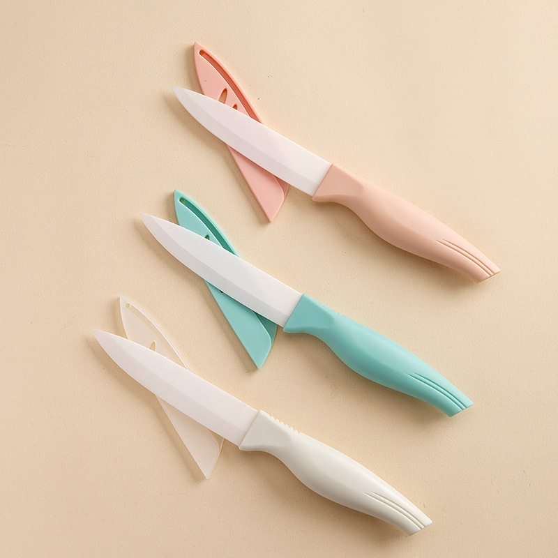 Factory direct sales of ceramic fruit knives, chef-specific knives, slicing knives, kitchen fruit peel knives, and wholesale ceramic gift knives Specification drawing