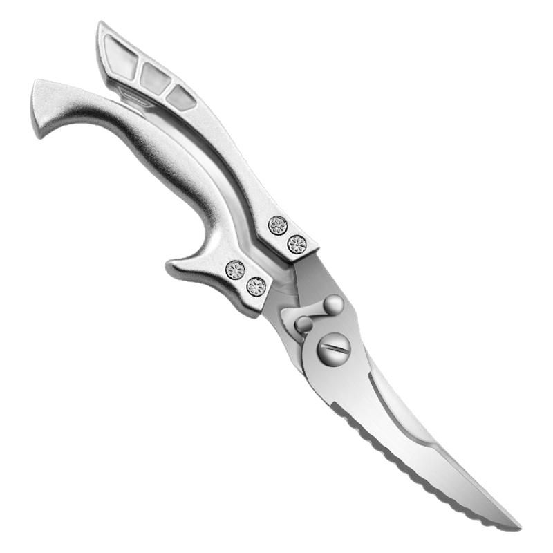 Popular stainless steel kitchen powerful chicken bone scissors, food chicken bone scissors, household bone scissors, multi-functional special scissors for killing fish Item Picture