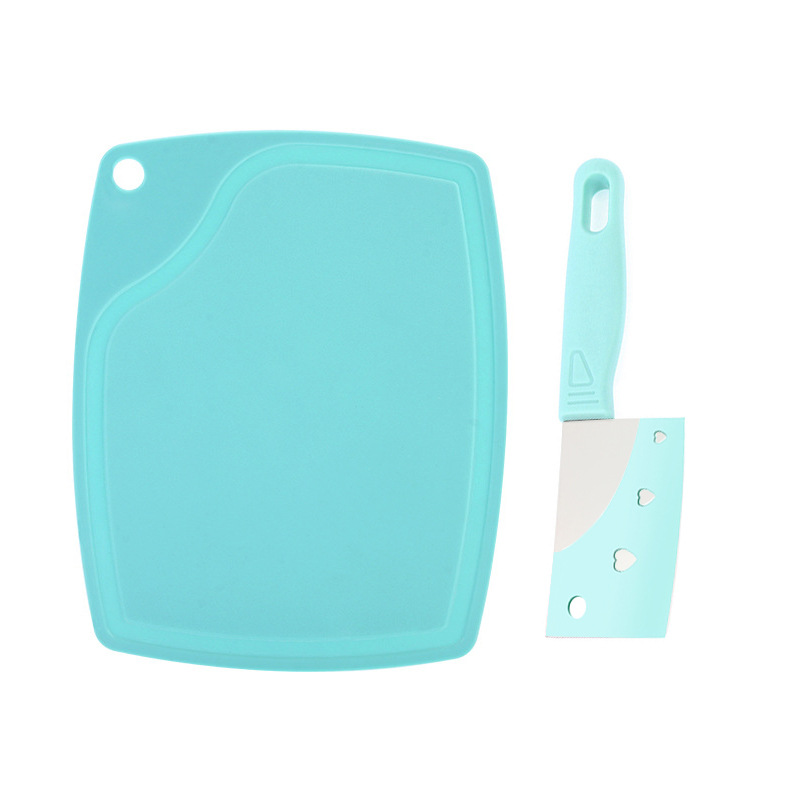 Mini kitchen knife and cutting board set, student practice cooking utensils, baby food cutting board, fruit knife set, knives full figure