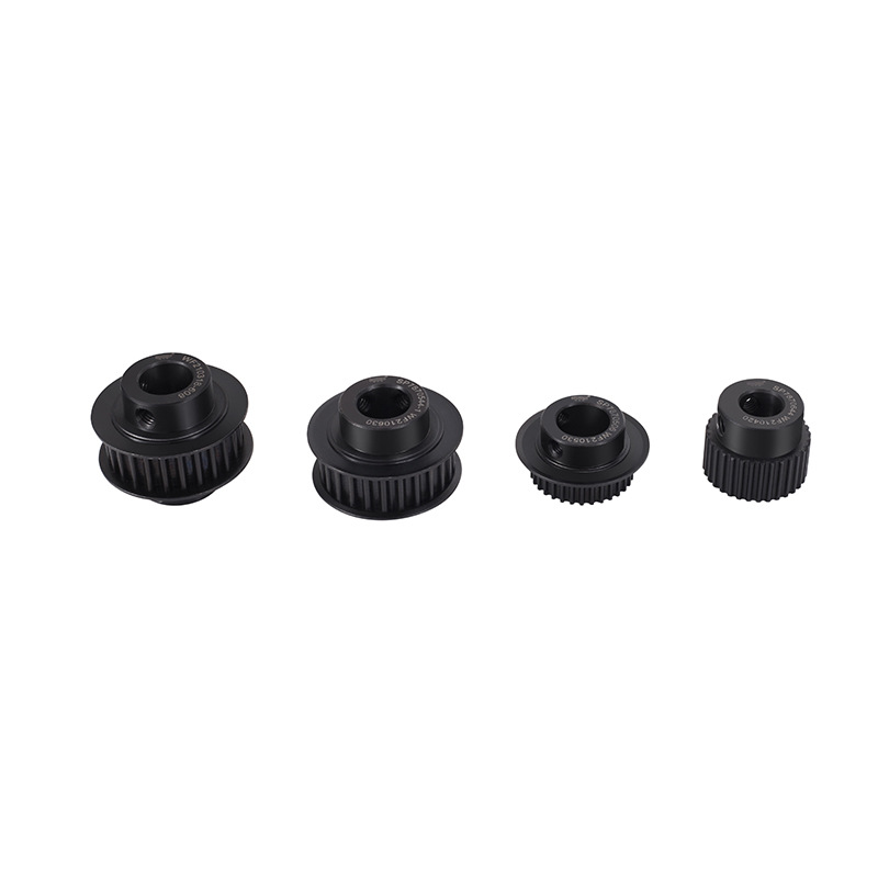 Foshan manufacturer's synchronous pulley, black oxidized carbon steel drive wheel, 3GT toothed aluminum alloy synchronous wheel Specification drawing