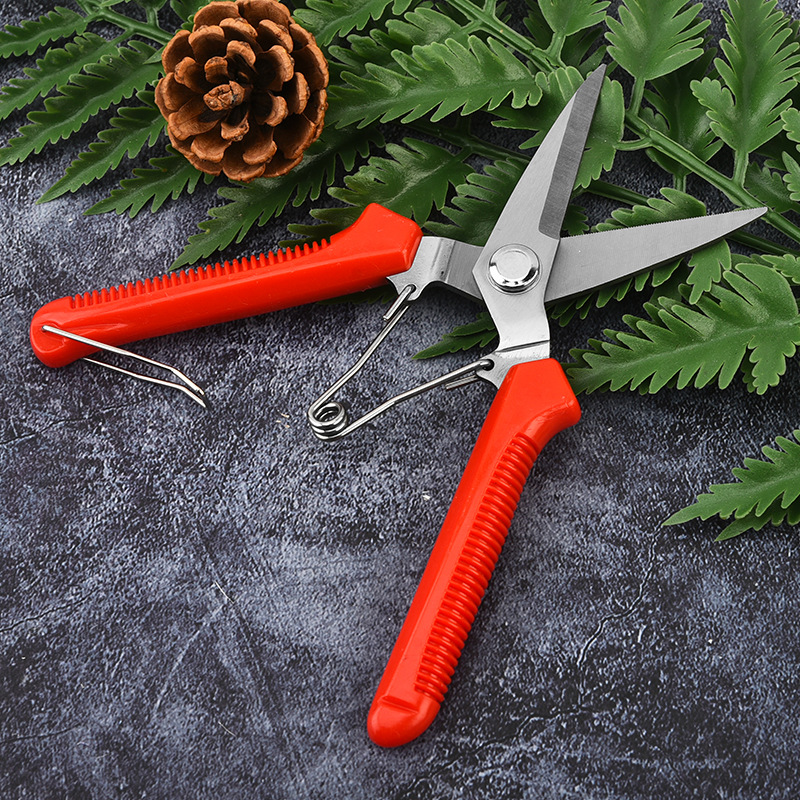 Manufacturer's direct delivery of stainless steel scissors with keel, branch shears, iron sheet shears, lightweight and sharp industrial electronic wire shears Specification drawing