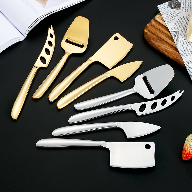 Western-style baking bread butter knife, stainless steel cheese scraper knife, cheese planer knife, multi-functional sharp knife, butter square knife details Picture