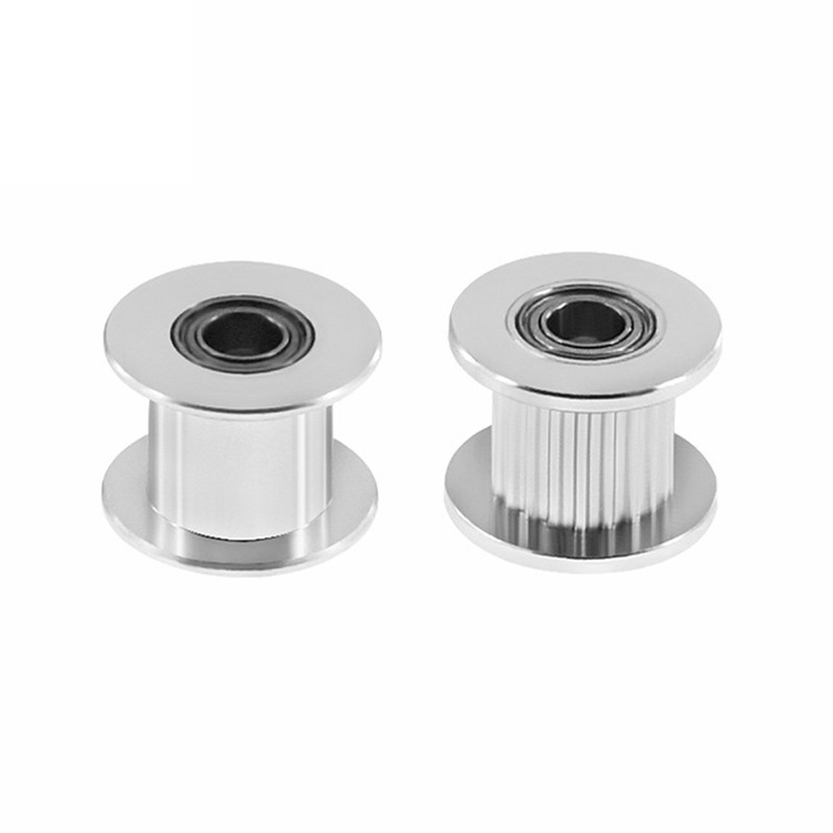 3D printer 2GT idler pulley synchronous pulley 16/20 teeth H-type pulley aluminum transmission idler pulley width 6/10MM Specification drawing