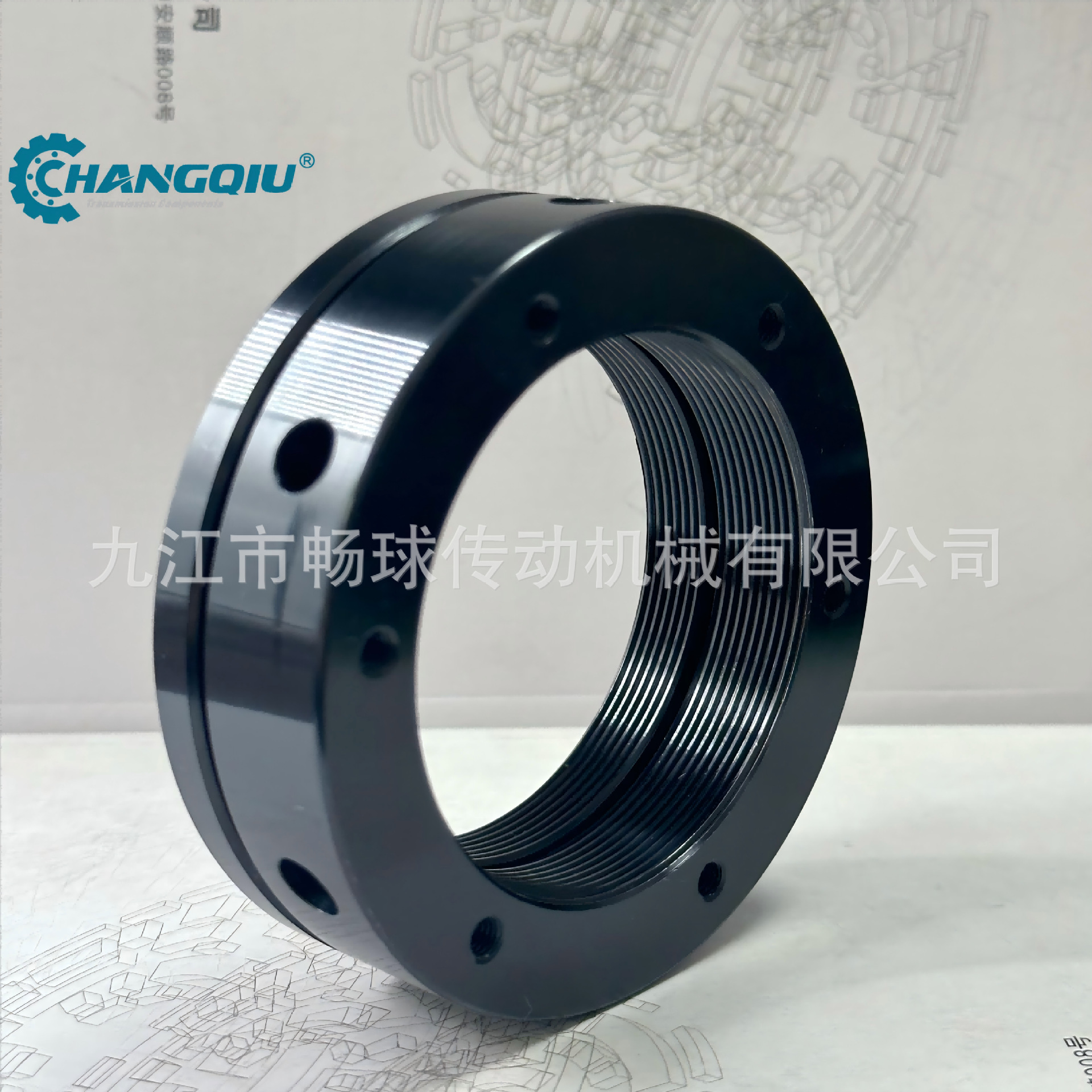 German Spieth MSR lock nuts, expansion sleeves, clamping nuts, high-load heavy-duty nuts, MSF Specification drawing