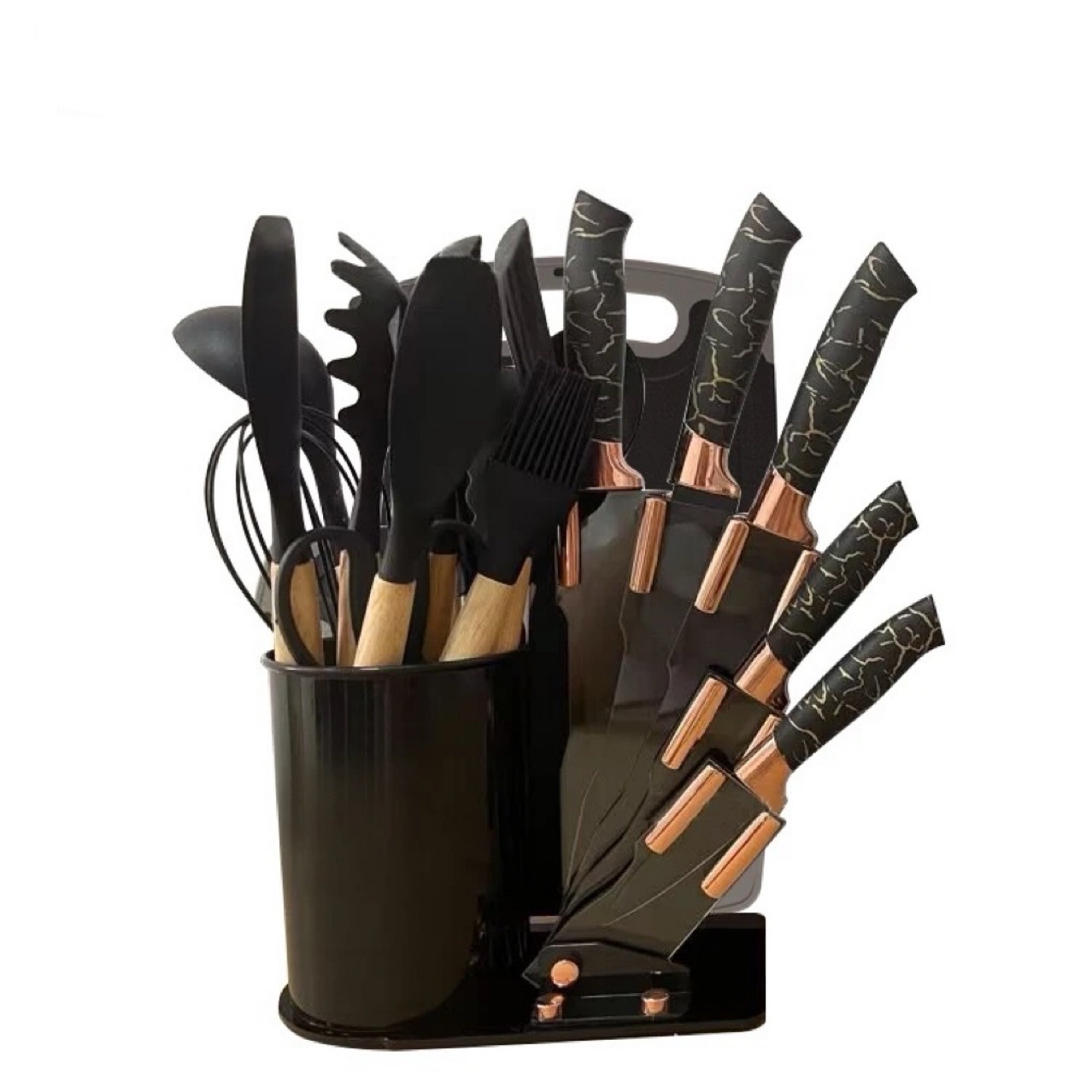 Hot-selling 20-piece set of silicone kitchenware, kitchen knives, non-stick pan spatulas, soup spoons, cooking tools, cross-border supply Application Scenario