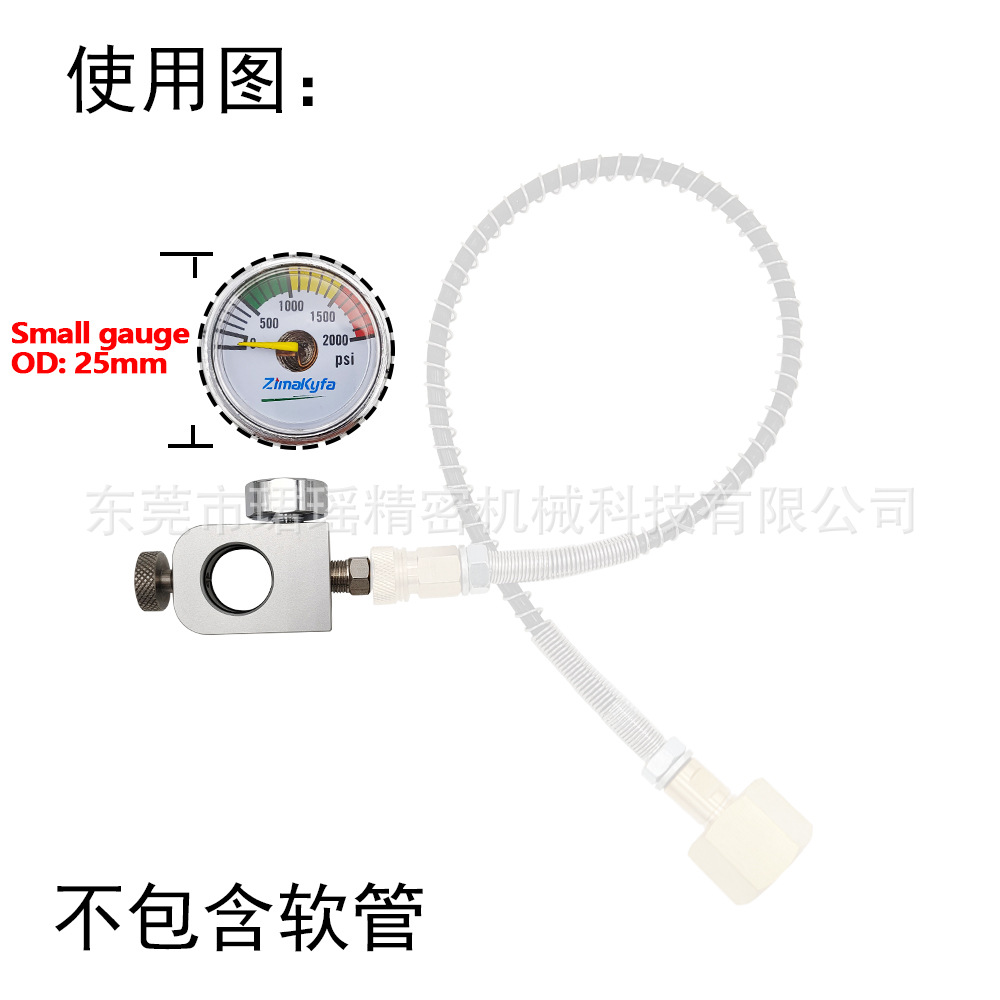 Cross-border Sodastream DUO/Terra/Art soda bottle inflation connector with 2000psi pressure gauge Item Picture