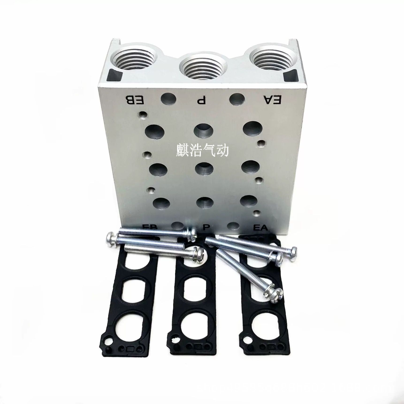 SMC type SS5Y5120 solenoid valve manifold base SS5Y5-20-02F/03/04/05/-24F complete set Specification drawing