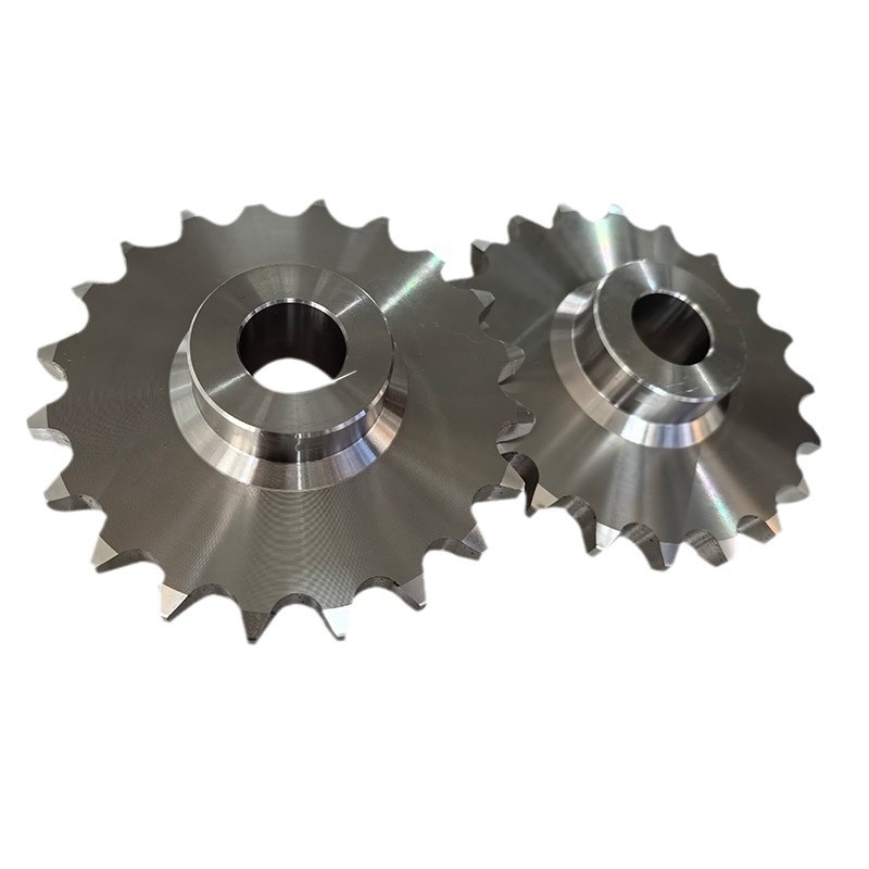 304 stainless steel transmission sprocket non-standard customized single and double row industrial gear double pitch conveyor mechanical sprocket Item Picture