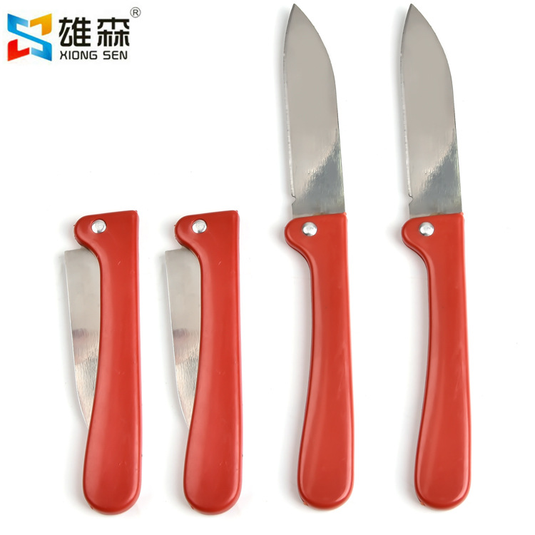Fruit knife, household folding portable knife, stainless steel peeling and peeling, kitchen, outdoor and camping portable, factory direct sales full figure