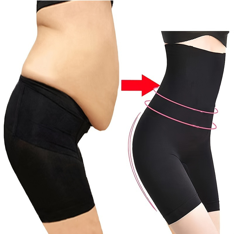 Women's High-Waist Shapewear Shorts - Tummy Control Body Specification drawing